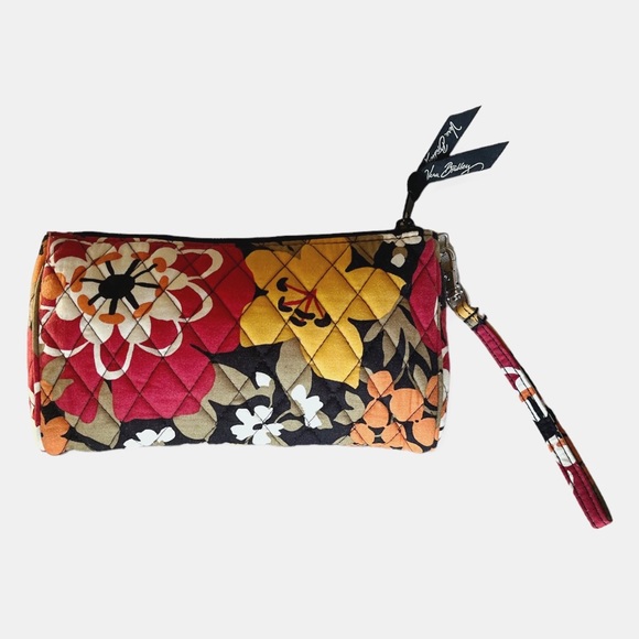 Vera Bradley Quilted Pushlock Wristlet in Bittersweet - Picture 2 of 6